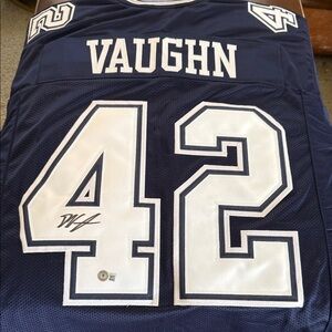 Deuce Vaughn signed certified by Beckett Dallas Cowboys